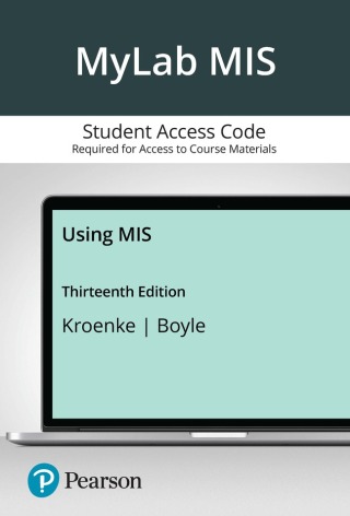 Cover image: MyLab MIS with Pearson eText Access Code for Using MIS 13th edition 9780135312889