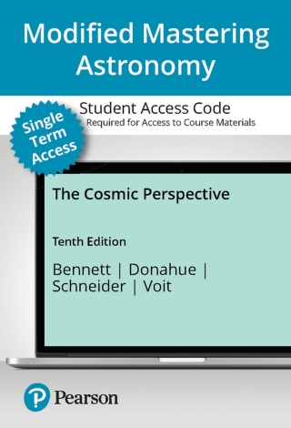 Cover image: Mastering Astronomy with Pearson eText (up to 18-weeks) Access Code for The Cosmic Perspective 10th edition 9780135328170