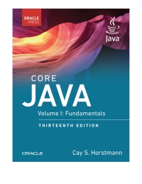 Cover image: Core Java, Volume I: Fundamentals 13th edition 9780135328378