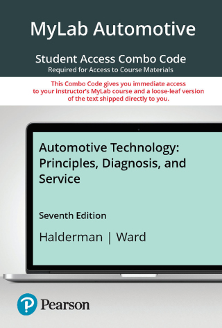 Cover image: MyLab Automotive with Pearson eText + Print Combo Access Code for Automotive Technology: Principles, Diagnosis, and Service 7th edition 9780135334522