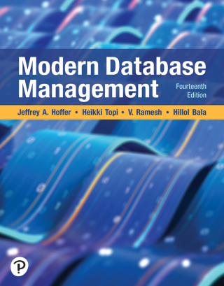 Cover image: Modern Database Management (Pearson+) 14th edition 9780138364557