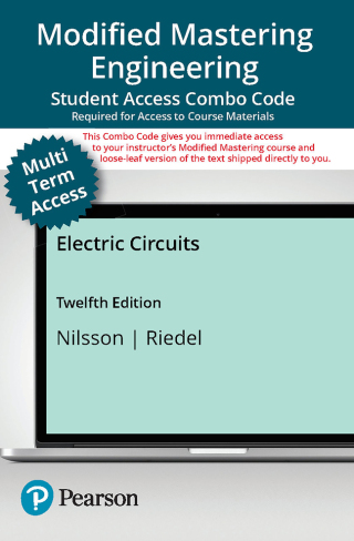 Cover image: Mastering Engineering with Pearson eText (12 Months) + Print Combo Access Code for Electric Circuits 12th edition 9780135349625