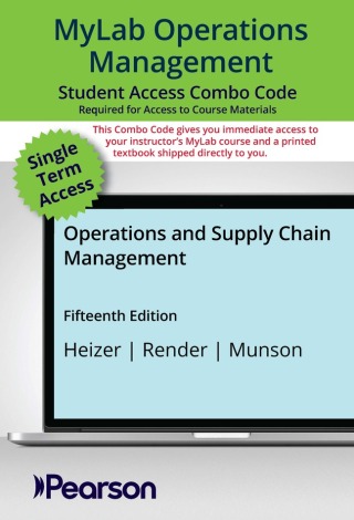 Cover image: MyLab Operations Management with Pearson eText + Print Combo Access Code for Operations and Supply Chain Management 15th edition 9780135350522