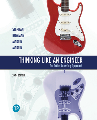 Cover image: Thinking Like an Engineer 6th edition 9780135351345