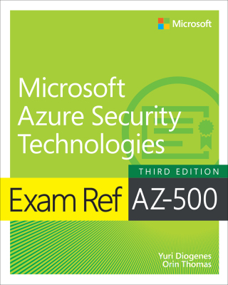 Imagen de portada: Exam Ref AZ-500 Microsoft Azure Security Technologies 3rd edition 9780135364895
