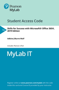 Cover image: MyLab IT with Pearson eText Access Code for Skills for Success with Office 365, 2019 Edition 1st edition 9780135366585