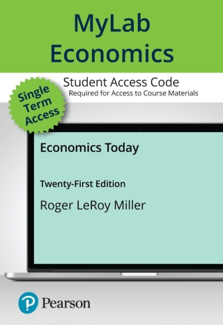 Cover image: Economics Today MyLab ECONOMICS with Pearson eText Access Code 21st edition 9780135374740