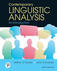 Cover image: Contemporary Linguistic Analysis 9th edition 9780135383841