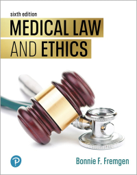 Cover image: Medical Law and Ethics 6th edition 9780135414521