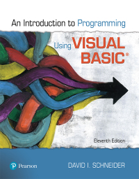 Cover image: Introduction to Programming Using Visual Basic 11th edition 9780135416037