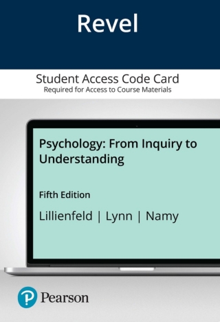 Cover image: Revel Access Code for Psychology: From Inquiry to Understanding 5th edition 9780135437919