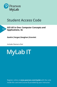 Cover image: MyLab IT with Pearson eText Access Code for GO! All in One 4th edition 9780135438763
