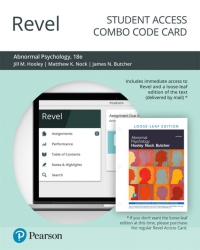 Cover image: Revel + Print Combo Access Code for Abnormal Psychology 18th edition 9780135447659