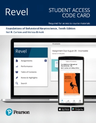 Cover image: Revel Access Code for Foundations of Behavioral Neuroscience 10th edition 9780135449127