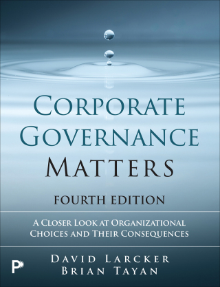 Cover image: Corporate Governance Matters 4th edition 9780135463109