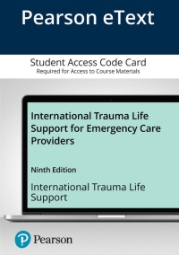 Cover image: International Trauma Life Support for Emergency Care Providers 9th edition 9780135463680