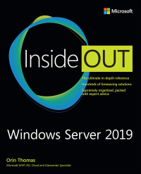 Imagen de portada: Windows Server 2019 Inside Out 1st edition 9780135492277