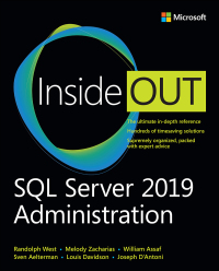 Cover image: SQL Server 2019 Administration Inside Out 1st edition 9780135561089