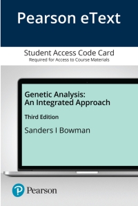 Cover image: Genetic Analysis: An Integrated Approach 3rd edition 9780135564158