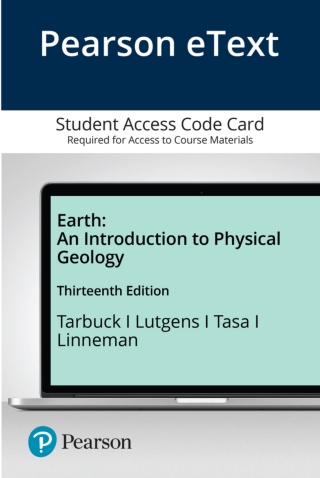 Cover image: Earth: An Introduction to Physical Geology 13th edition 9780135586099