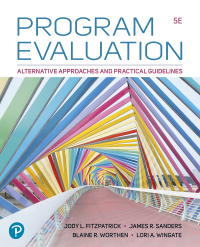 Cover image: Program Evaluation 5th edition 9780137547586