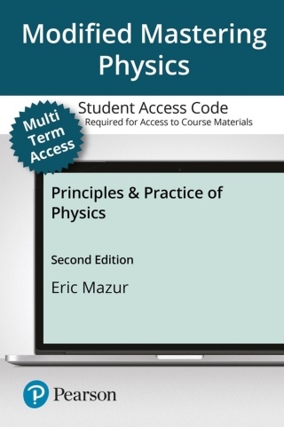 Cover image: Multi Term Mastering Physics with Pearson eText Access Code for Principles & Practice of Physic 2nd edition 9780135610589