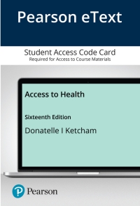 Cover image: Access to Health 16th edition 9780135611944