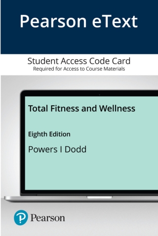 Cover image: Total Fitness and Wellness 8th edition 9780135613535