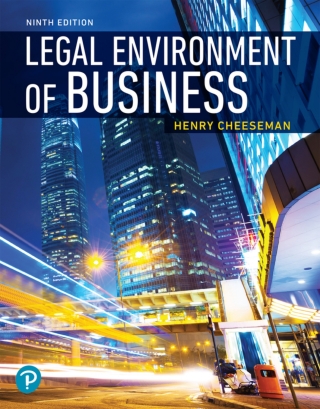 Cover image: Legal Environment of Business (Pearson+) 9th edition 9780135173954
