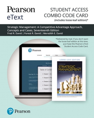Cover image: Strategic Management: A Competitive Advantage Approach, Concepts and Cases 17th edition 9780135637128