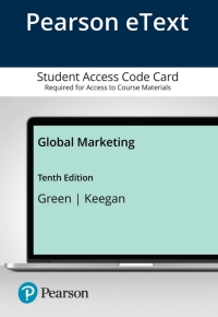 Cover image: Global Marketing-- Access Code 10th edition 9780135638958
