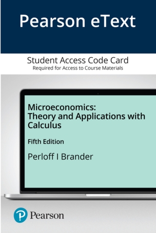 Cover image: Microeconomics: Theory and Applications with Calculus 5th edition 9780135640425