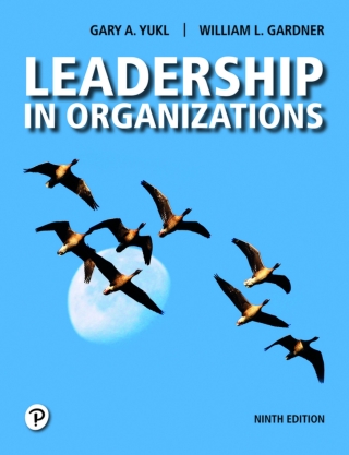 Cover image: Leadership in Organizations (Pearson+) 9th edition 9780134895130