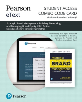 Cover image: Strategic Brand Management: Building, Measuring, and Managing Brand Equity 5th edition 9780135641385