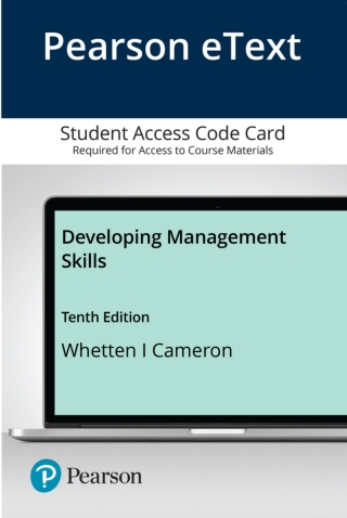 Cover image: Developing Management Skills 10th edition 9780135643006