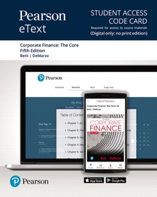 Cover image: Corporate Finance: The Core 5th edition 9780135644904
