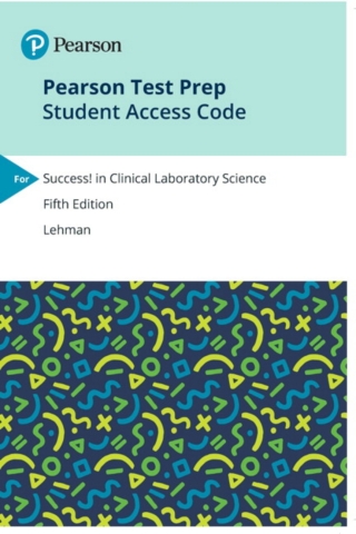 Cover image: Pearson Test Prep for Clinical Laboratory Science -- Access Code 1st edition 9780135657003