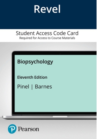 Cover image: Revel Access Code for Biopsychology 11th edition 9780135685341