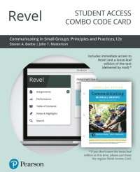 Cover image: Revel + Print Combo Access Code for Communicating in Small Groups 12th edition 9780135712221