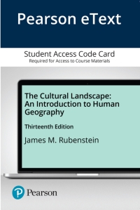 Cover image: The Cultural Landscape: An Introduction to Human Geography 13th edition 9780135729656