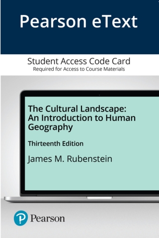 Cover image: The Cultural Landscape: An Introduction to Human Geography 13th edition 9780135729656
