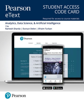 Cover image: Analytics, Data Science, & Artificial Intelligence: Systems for Decision Support -- Pearson eText 11th edition 9780135755549