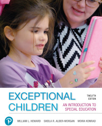 Cover image: Exceptional Children: An Introduction to Special Education 12th edition 9780135756621