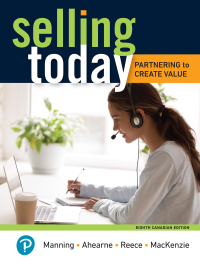 Cover image: Selling Today:Partnering to Create Value (Canadian Edition) 8th edition 9780135762172