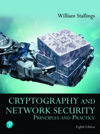 Cover image: Cryptography and Network Security: Principles and Practice (Pearson+) 8th edition 9780136707226