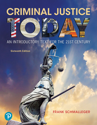 Cover image: Criminal Justice Today 16th edition 9780135770580
