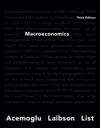 Cover image: Macroeconomics 3rd edition 9780135771167