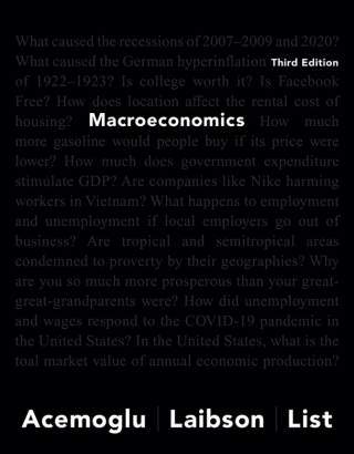 Cover image: Macroeconomics 3rd edition 9780135771167