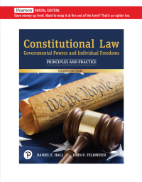 Cover image: Constitutional Law 4th edition 9780135772577