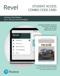Cover image: Revel + Print Combo Access Code for Policing (Justice Series) 3rd edition 9780135776810